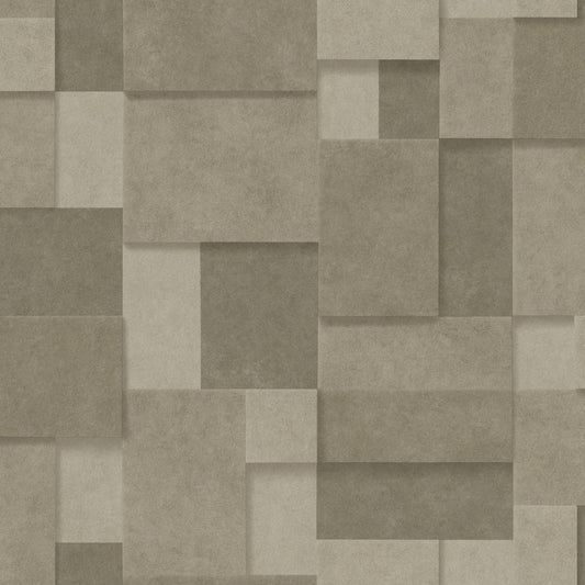 Decorline Duchamp Gold Patchwork Metallic Wallpaper