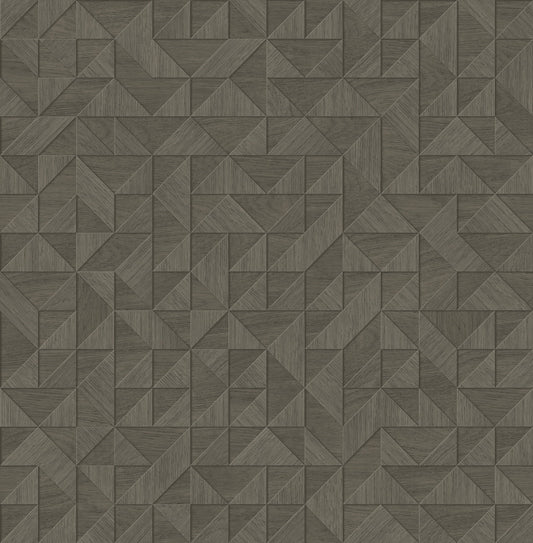 Decorline Gallerie Dark Grey Triangle Geometric Wallpaper