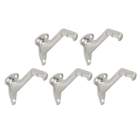 Design House  Standard Zinc Handrail Bracket in Satin Nickel, 5-Pack