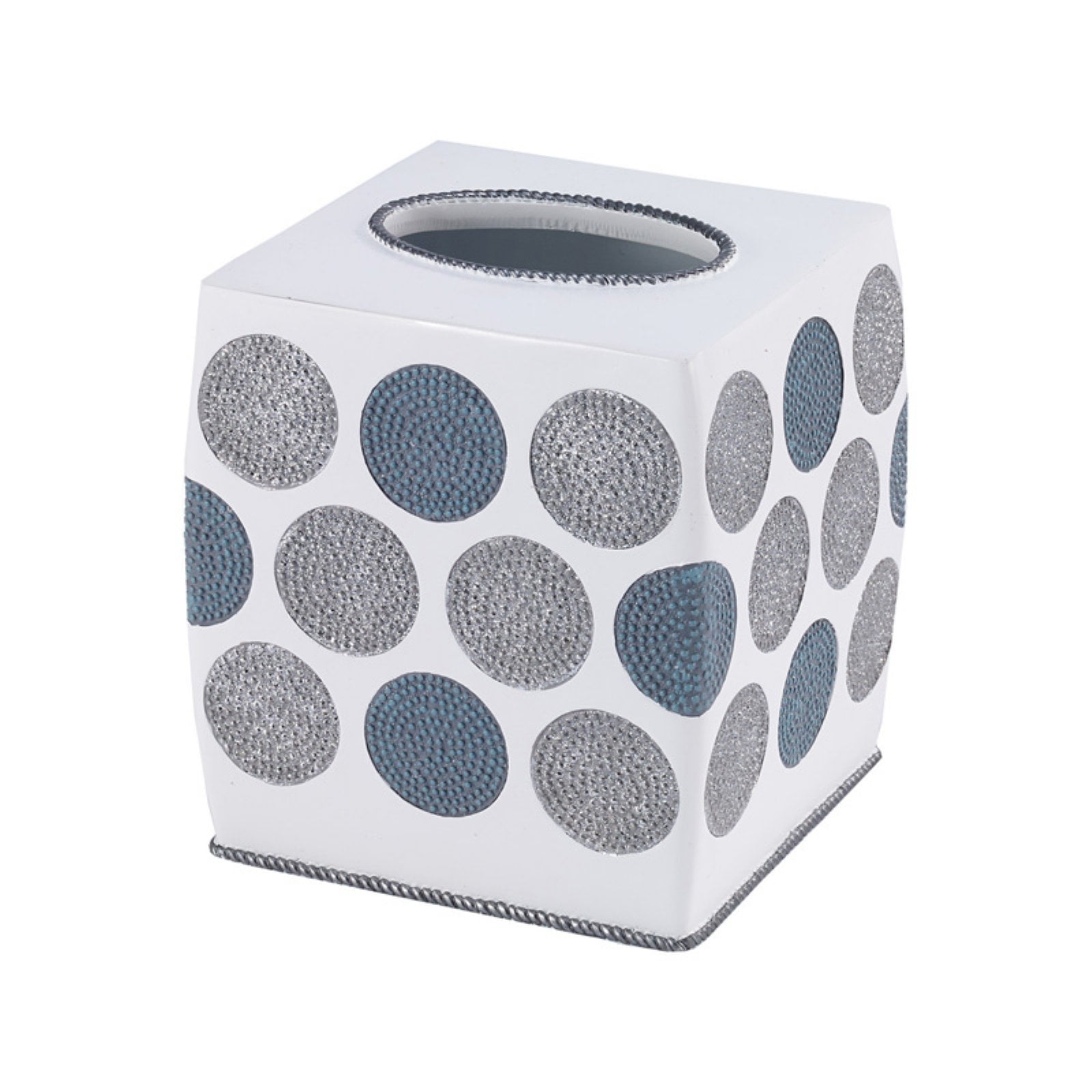 Dotted Circles Tissue Cover White