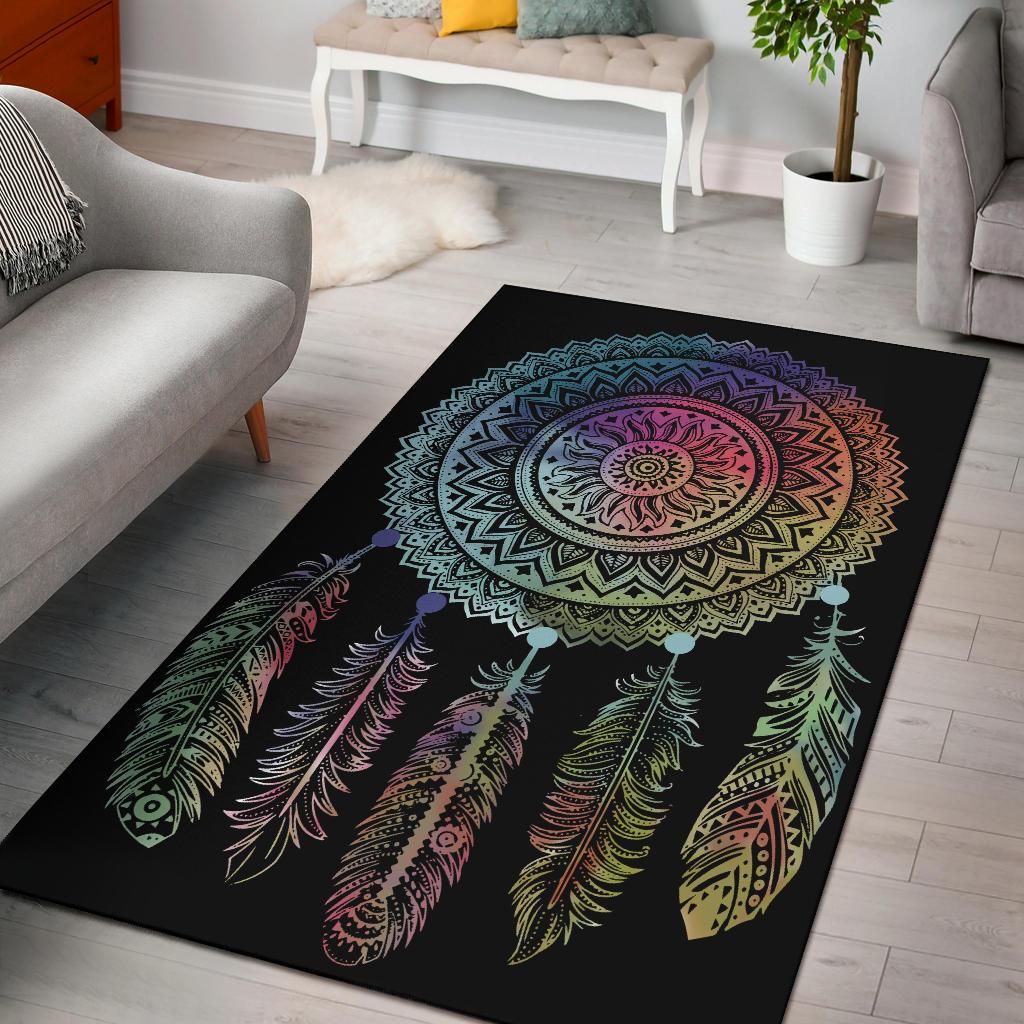 Dreamcarcher Colorful Native American Design Area Rug