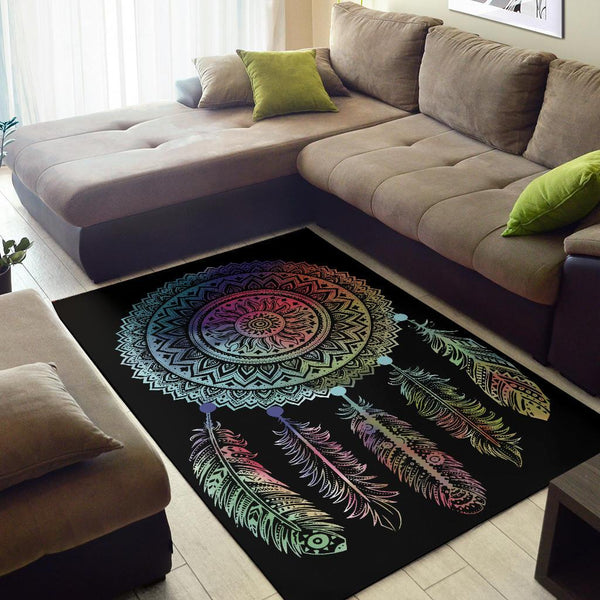 Dreamcarcher Colorful Native American Design Area Rug