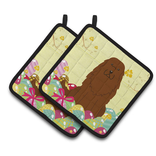 Easter Caucasian Shepherd Dog Pair of Pot Holders