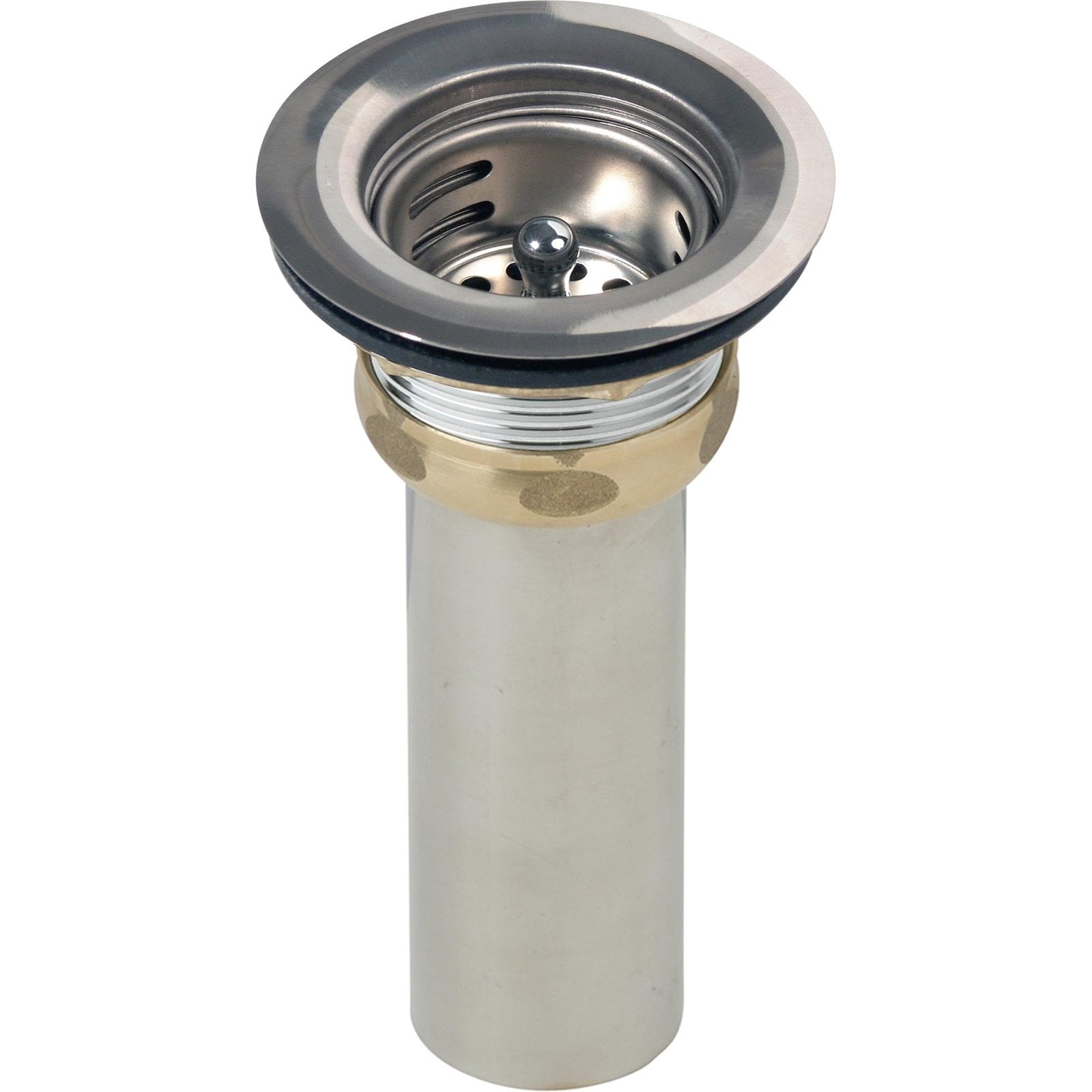Elkay LK58 3-1/2" Drain Fitting Type 304 Body, Strainer Basket and Rubber Seal
