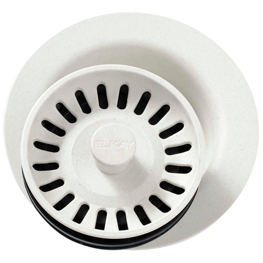 Elkay LKQD35BK FITTING WITH REMOVABLE STRAINER FOR GARBAGE Disposer Flange Black, LKQD35