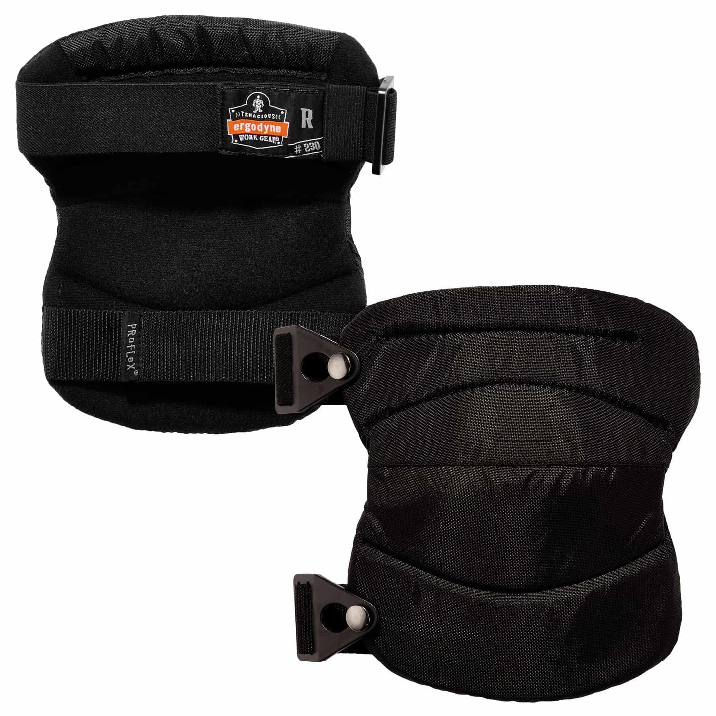 Ergodyne ProFlexÂ® 230 Wide Soft Cap Knee Pads, Black