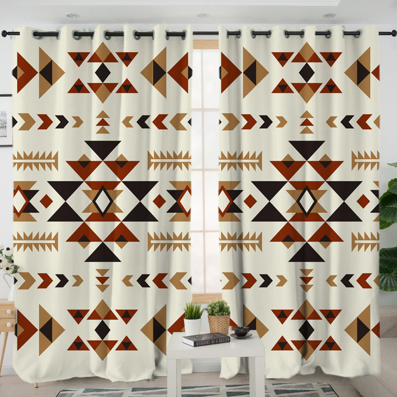 Ethnic Pattern Design Living Room Curtain
