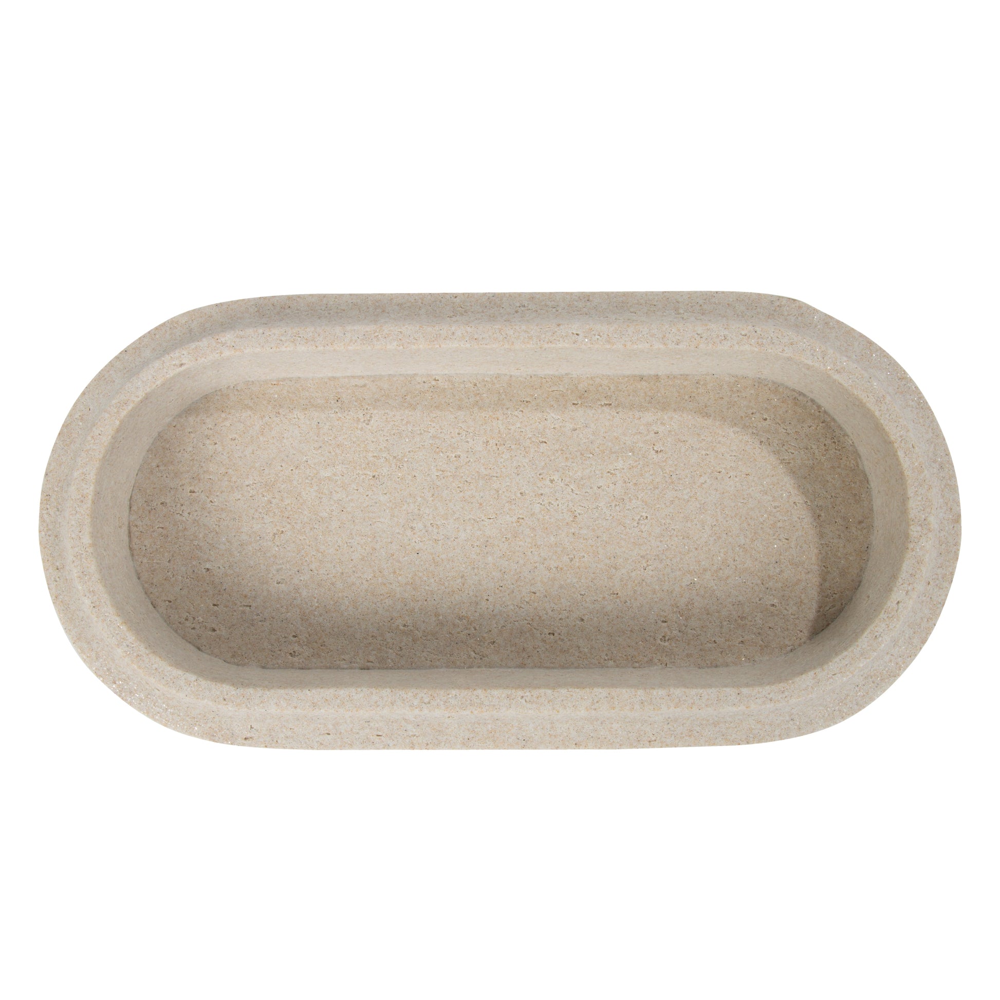 Better Homes & Gardens Indoor Carved Faux Travertine Tray