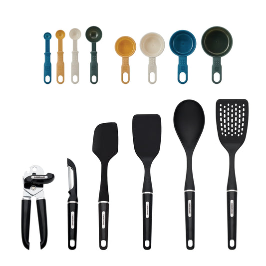 Farberware Professional Kitchen Utensil Tool and Gadget Set Multi-Colored, 14-Piece