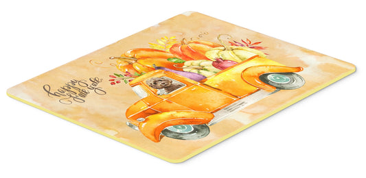 Fall Harvest Brown Cockapoo Kitchen or Bath Mat 24x36