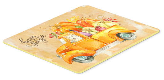 Fall Harvest White Collie Kitchen or Bath Mat 24x36