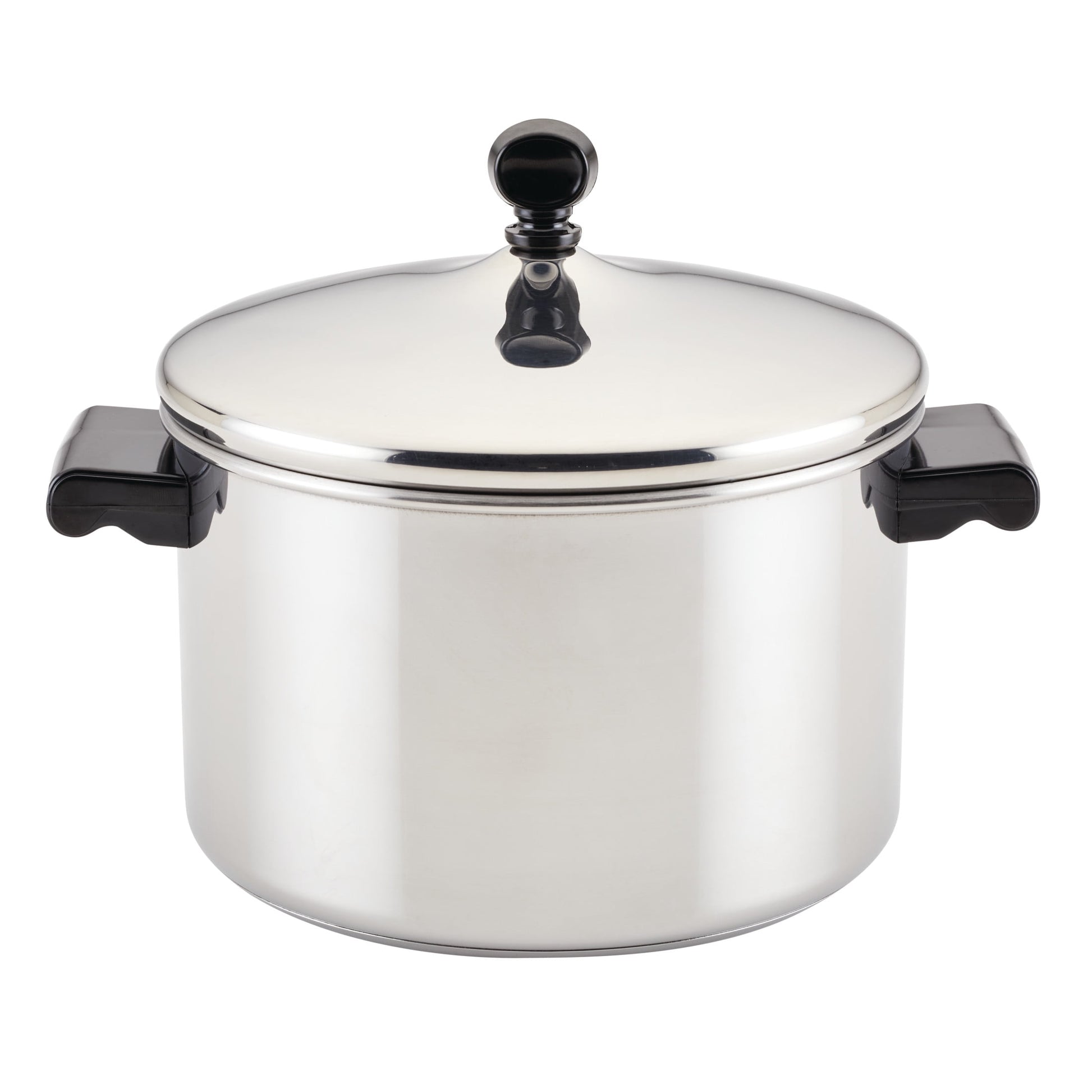 Farberware Classic Series 4 Quart Stainless Steel Sauce Pot with Lid, Induction Compatible, Metal Utensil and Dishwasher Safe, Stainless Steel
