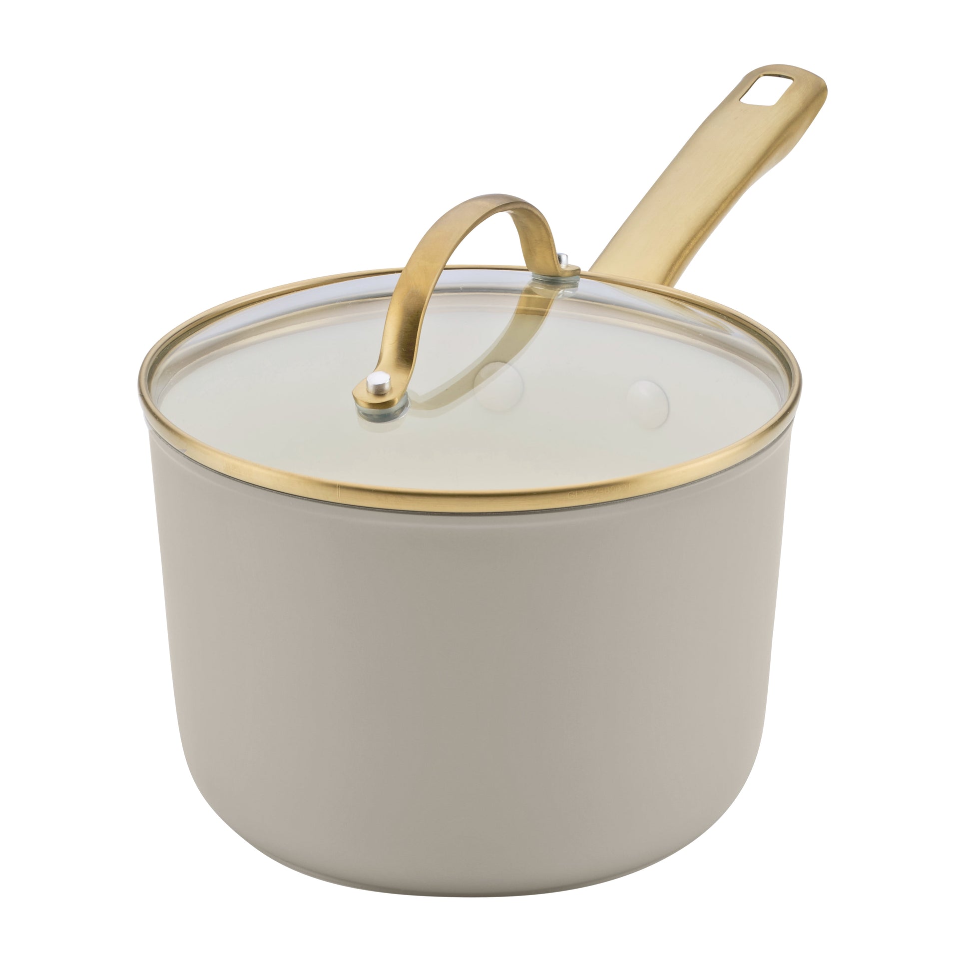 Farberware Forged Induction 3 Quart Ceramic Nonstick Sauce Pan, Dishwasher Safe and Oven Safe to 500Â°F with Stainless Steel Handle, Taupe