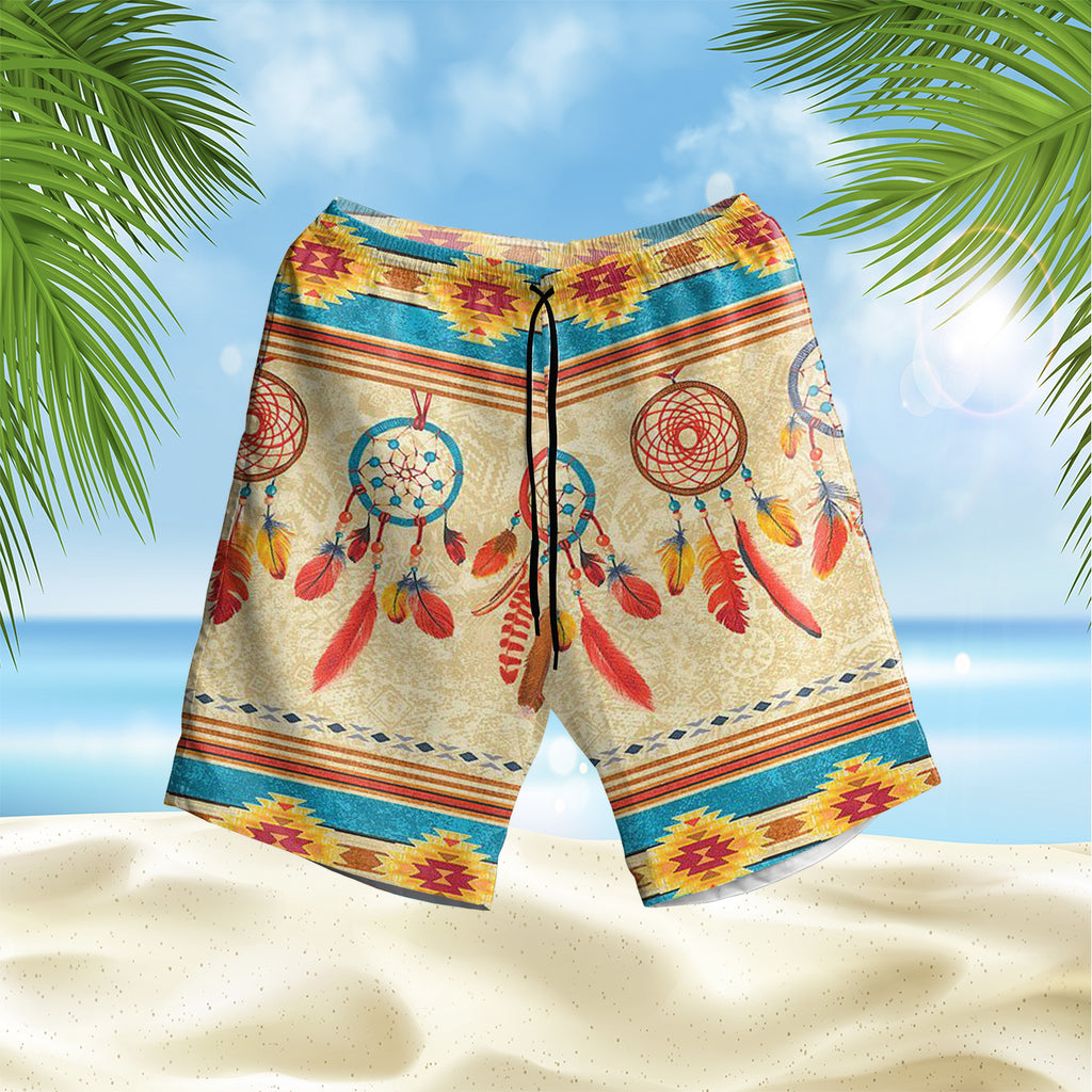 Feather Dream Catchers Hawaiian Shorts