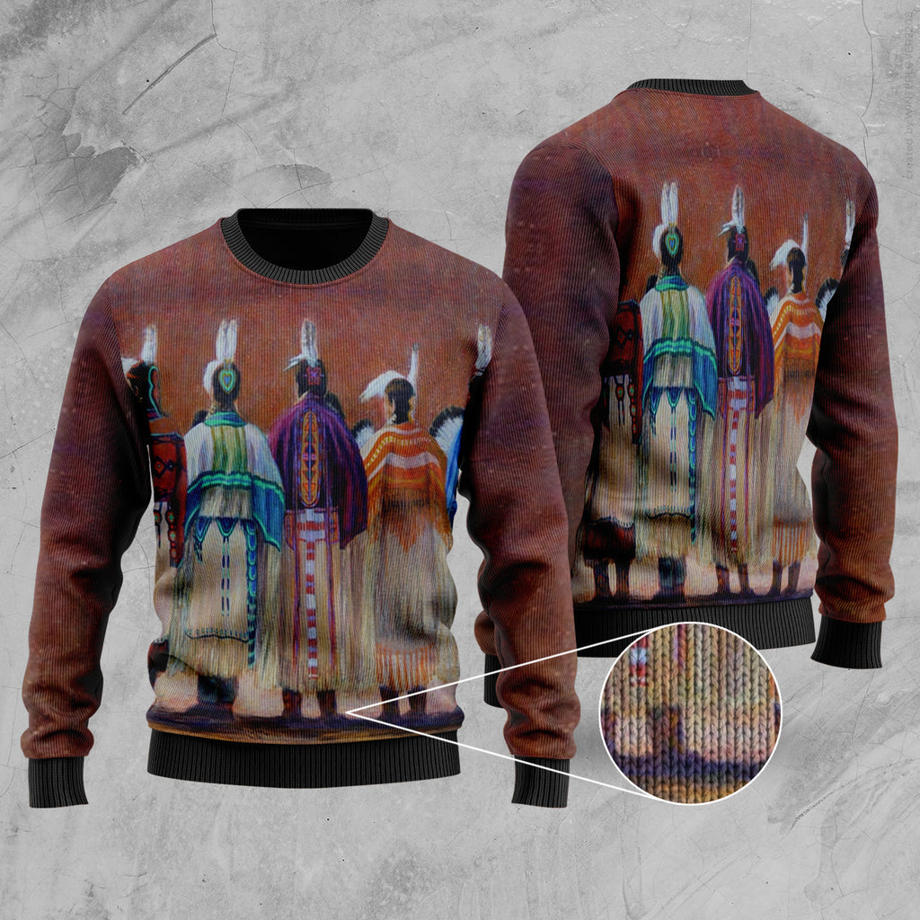 Five Chief Native American Sweater