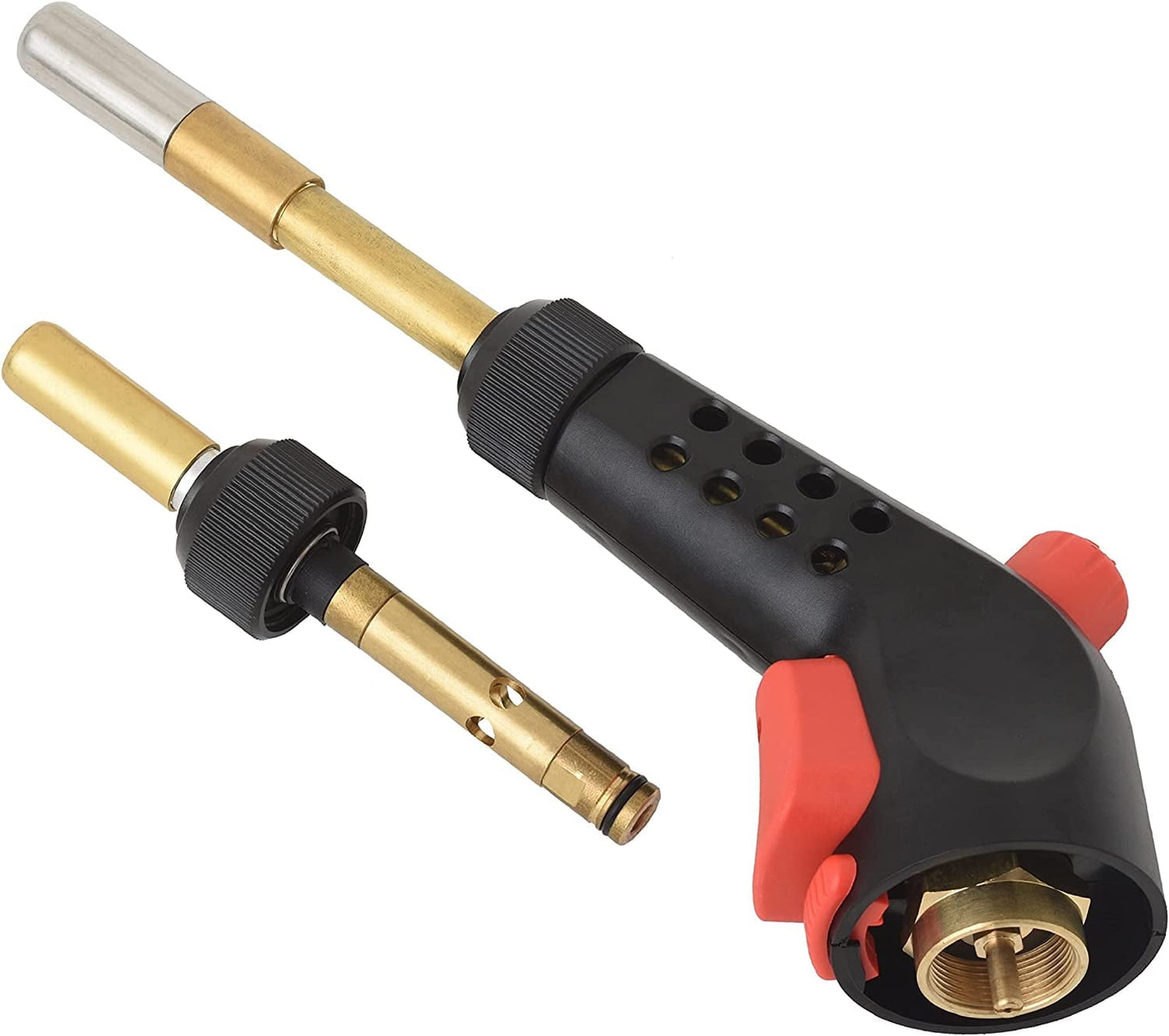 Flame King Propane Gas Welding Blow Torch with Push Button Igniter and 2 Interchangeable Heads
