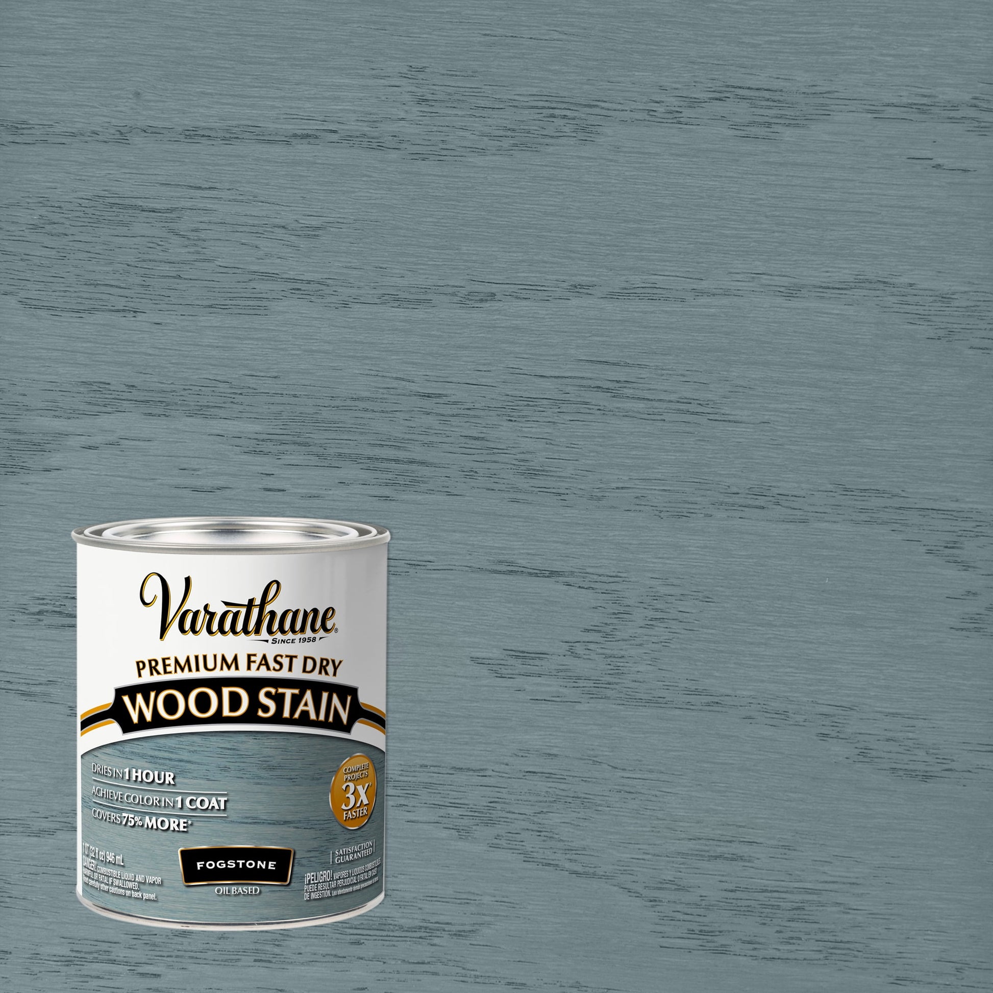 2 Pack, Fogstone, Varathane Premium Fast Dry Wood Stain-370720, Quart
