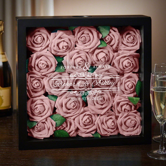 Forever and Always Personalized Wedding Shadow Box