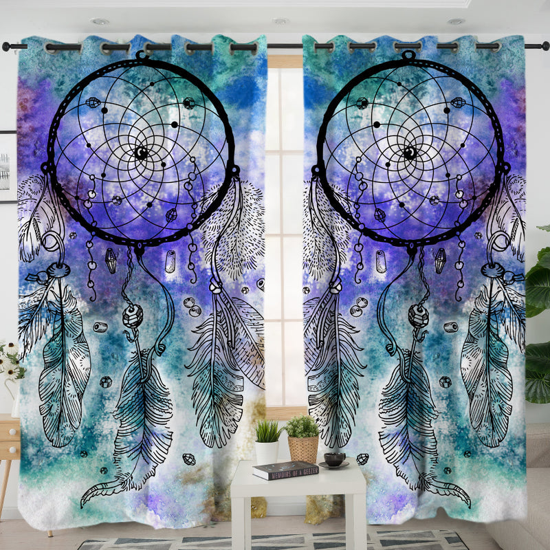 Full Color Dream Catcher Living Room Curtain
