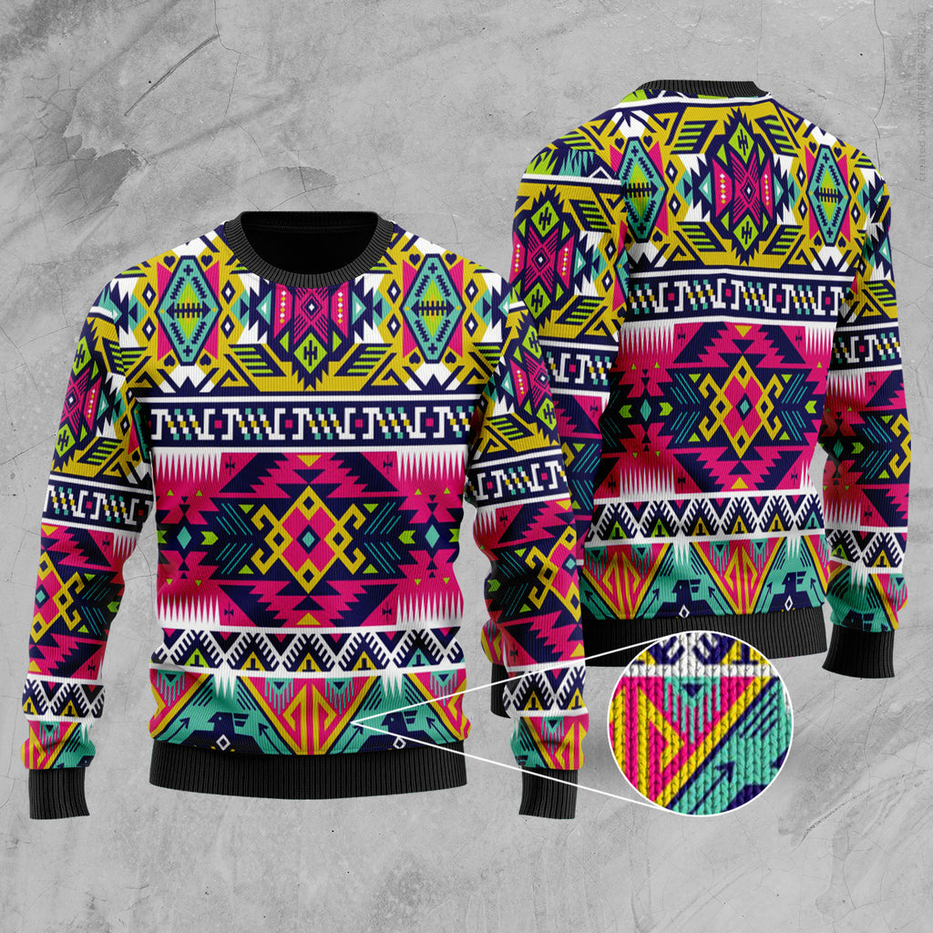 Full Color Thunder Bird Native American Sweater