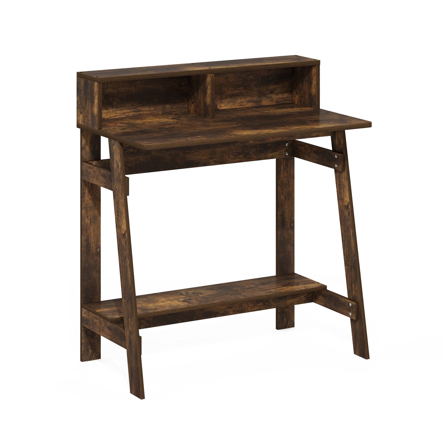 Furinno SIMPLISTIC A Frame Computer Desk in Amber Pine