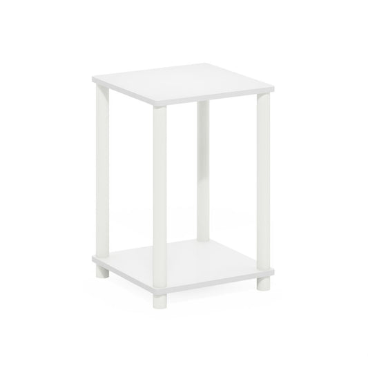 Turn-N-Tube Haydn End Table, White/White