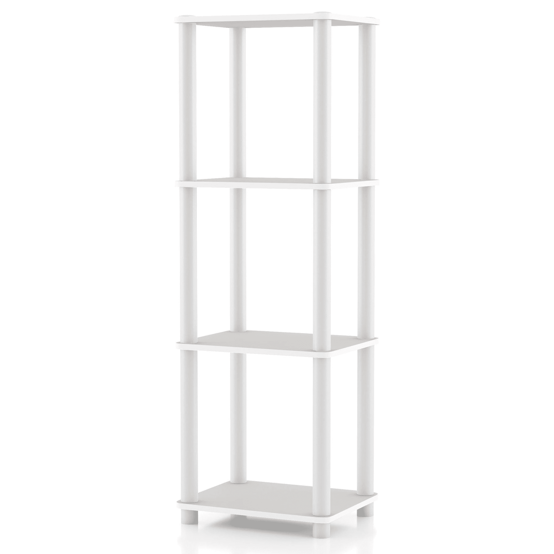 Furniture of America Brooks Adult Open Display Shelf Bookcase, 4-Tier 15-inch Shelves, Greige