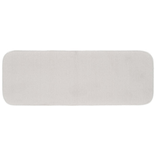 Garland Rug Gramercy Washable Polypropylene White Bathroom Runner, 22â€ x 60â€