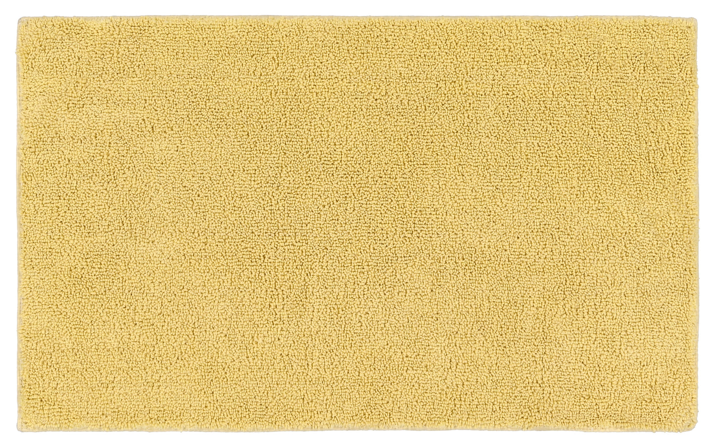 Garland Rug Queen Cotton Washable Cotton Soft Yellow Bath Rug, 24" x 40"