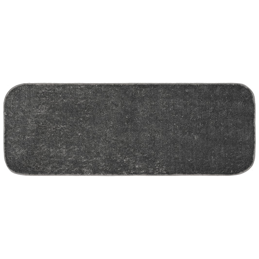 Garland Rug Sedona Washable Polypropylene Cinder Gray Bathroom Runner, 22â€ x 60â€