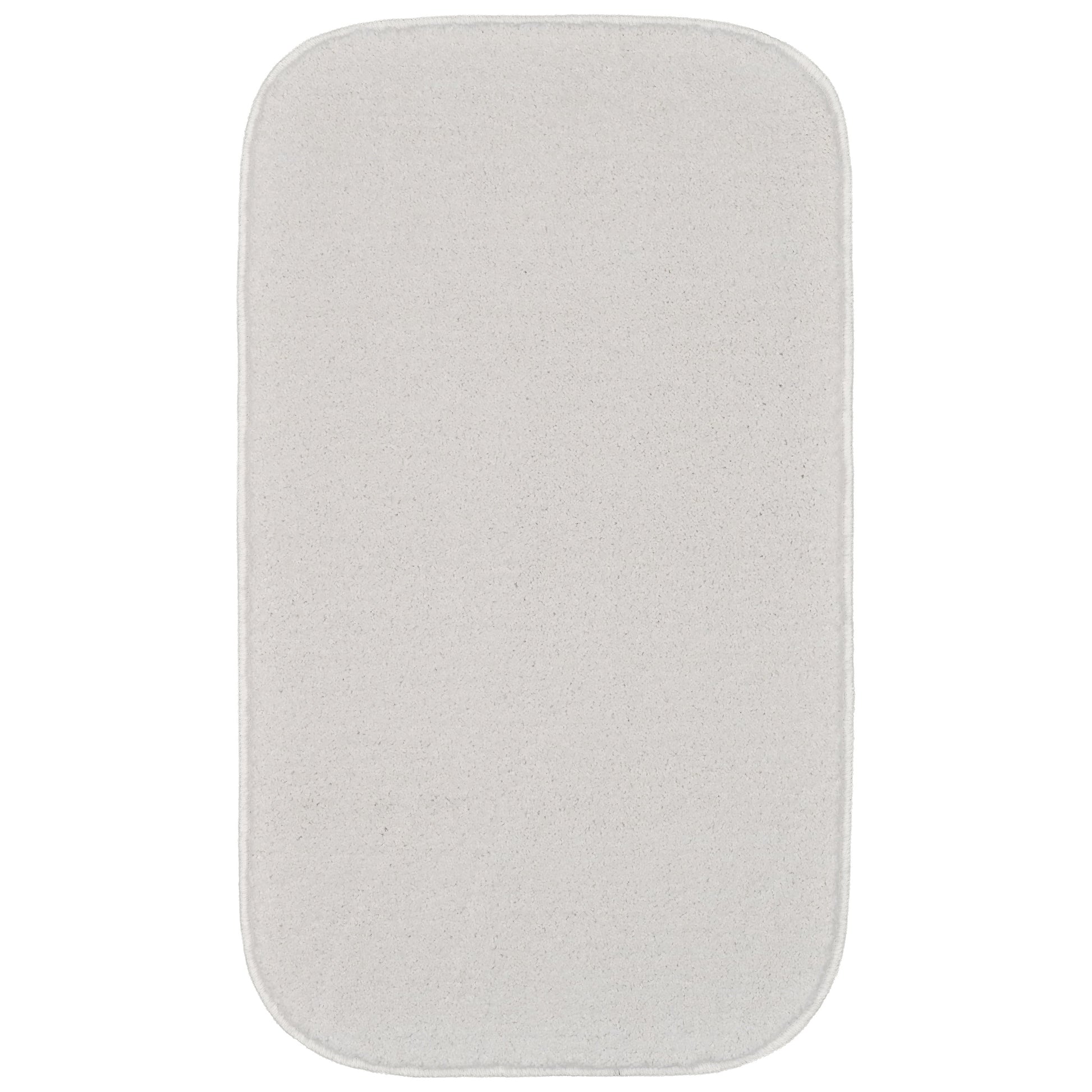 Garland Rug Sedona Washable Polypropylene White Bath Rug, 21" x 34"