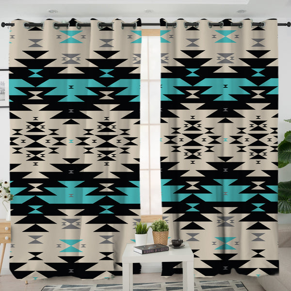 Geometric Seamless Pattern Living Room Curtain 14636