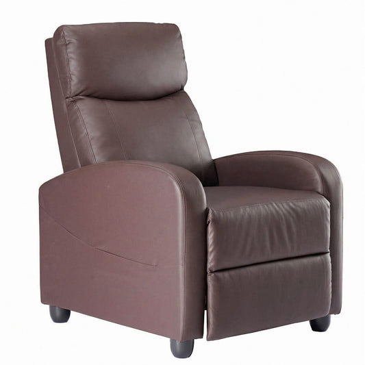 Gianna Massage Recliner Chair for Adults, Adjustable Home Theater Seating with Lumbar Support for Living Room, Modern Fabric Reclining, Beige