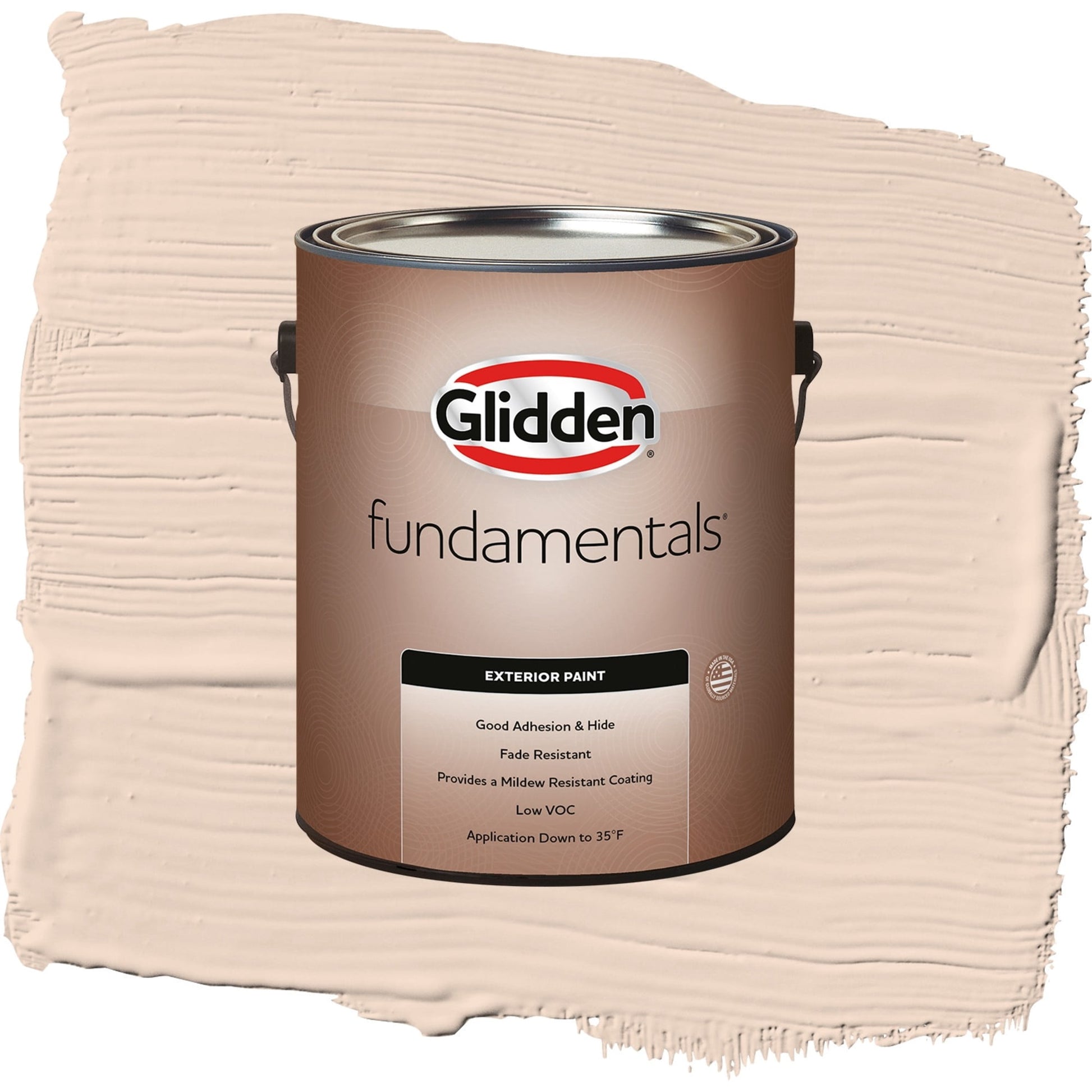 Glidden Fundamentals Enjoy / Orange, Semi-Gloss Exterior Paint, 1 Gallon