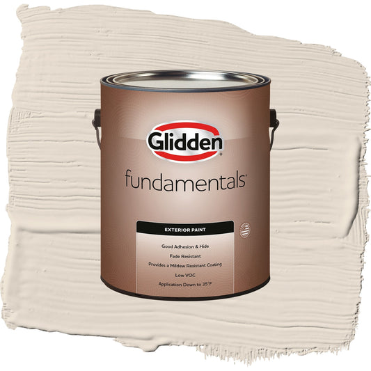 Glidden Fundamentals Maybe Mushroom / Gray, Semi-Gloss Exterior Paint, 1 Gallon