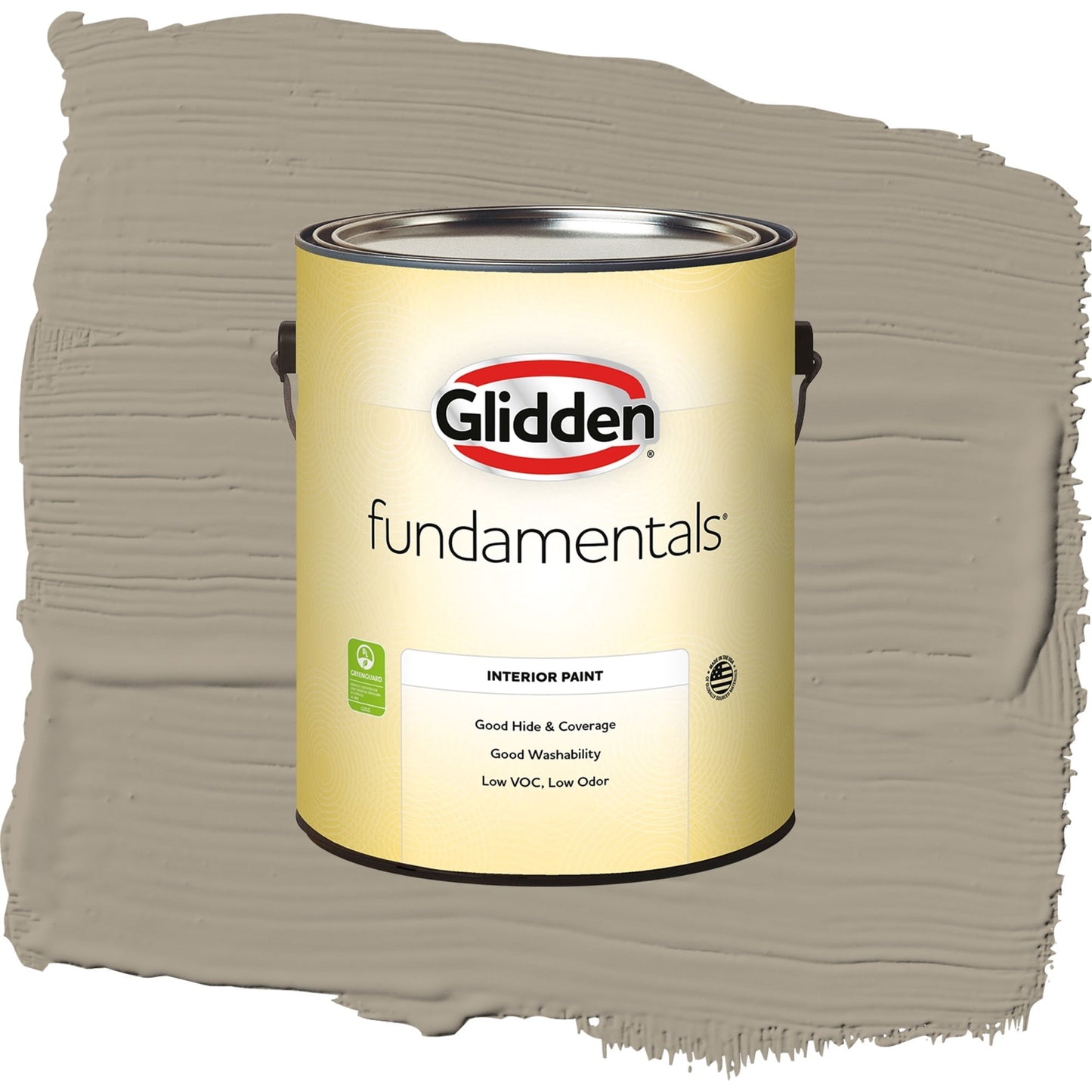 Glidden Fundamentals Stonehenge Greige / Gray, Semi-Gloss Interior Paint, 1 Gallon