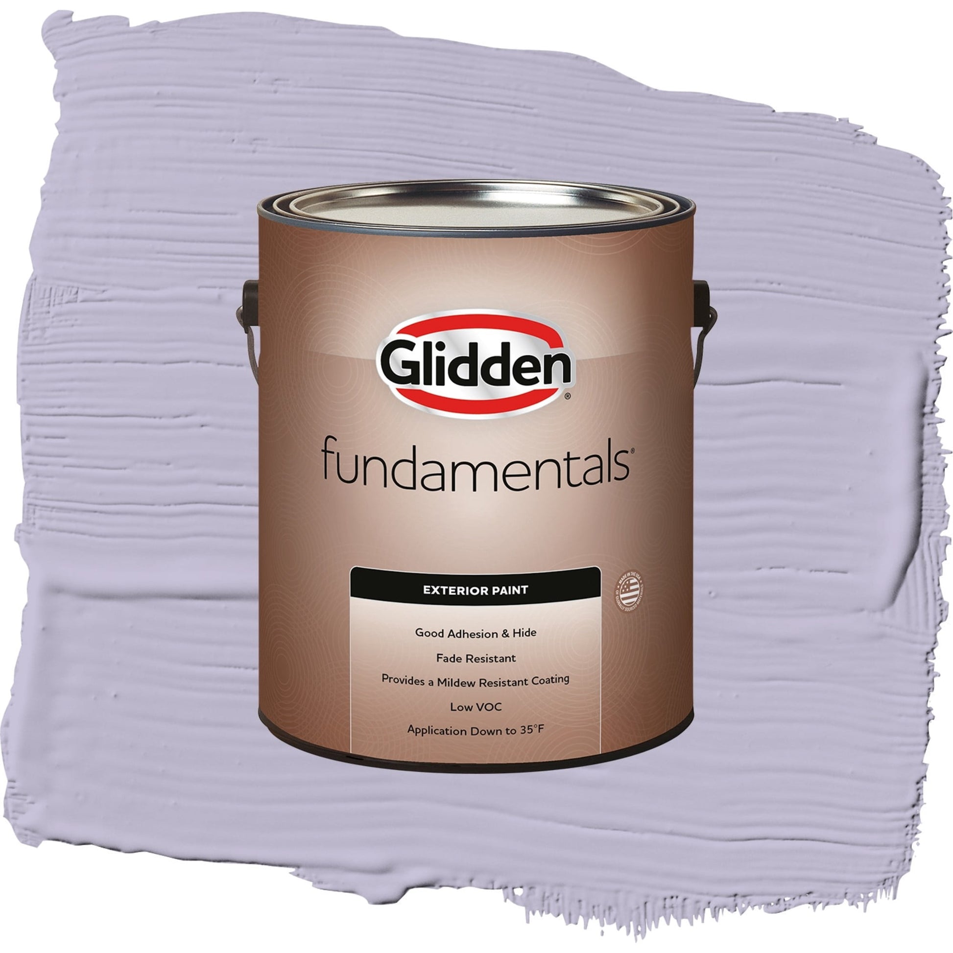 Glidden Fundamentals Wild Lilac / Purple, Semi-Gloss Exterior Paint, 1 Gallon