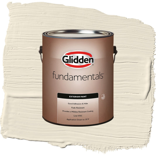 Glidden Fundamentals Brandied Pears / Beige, Satin Exterior Paint, 1 Gallon