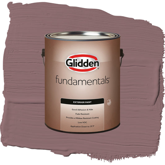 Glidden Fundamentals Chocolate Sparkle / Purple, Semi-Gloss Exterior Paint, 1 Gallon