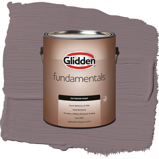 Glidden Fundamentals Choo Choo / Purple, Flat Exterior Paint, 1 Gallon