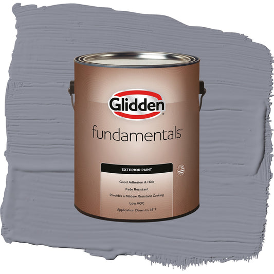 Glidden Fundamentals Flannel Pajamas / Grey, Flat Exterior Paint, 1 Gallon