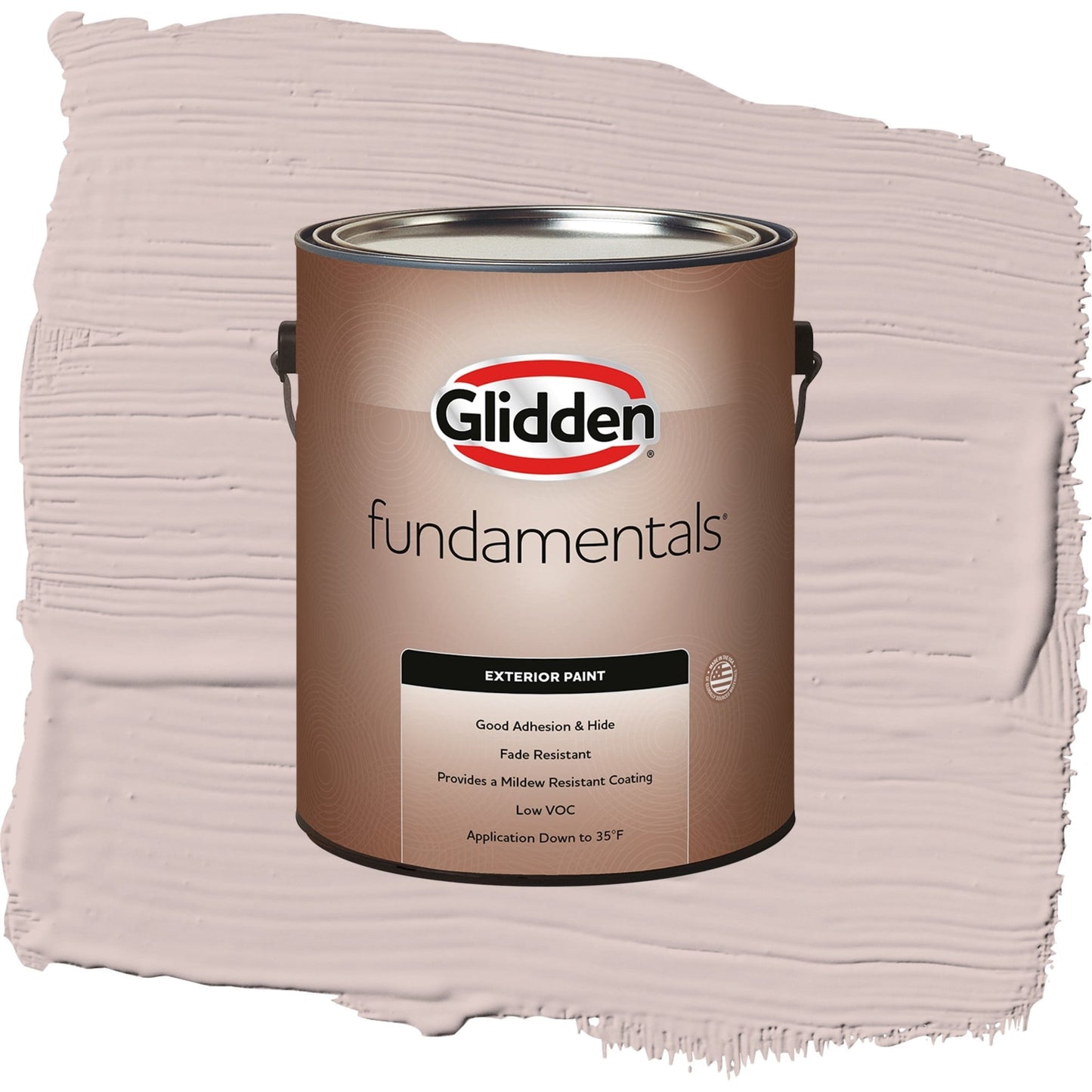 Glidden Fundamentals Just Gorgeous / Pink, Satin Exterior Paint, 1 Gallon