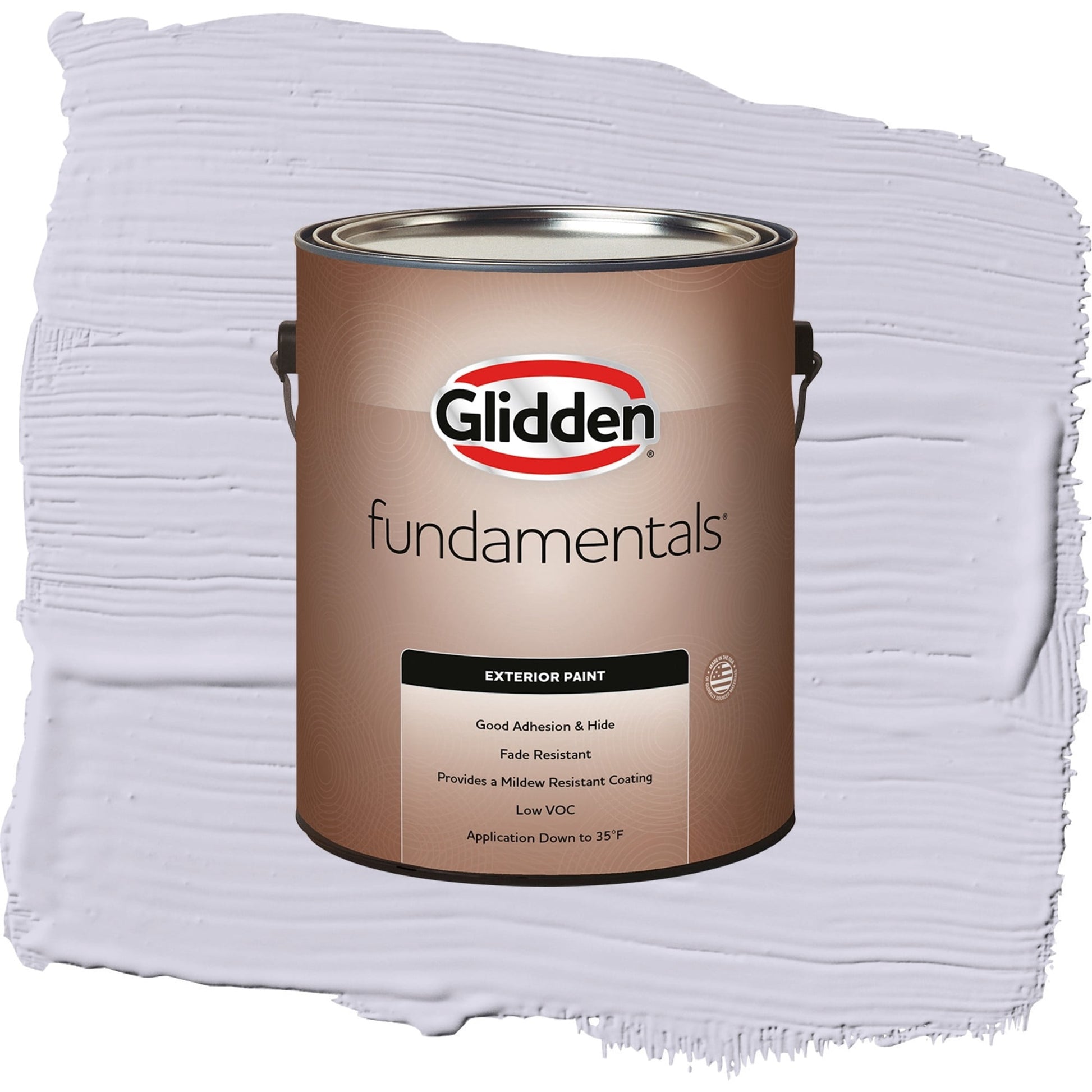 Glidden Fundamentals Lavender Haze / Purple, Semi-Gloss Exterior Paint, 1 Gallon