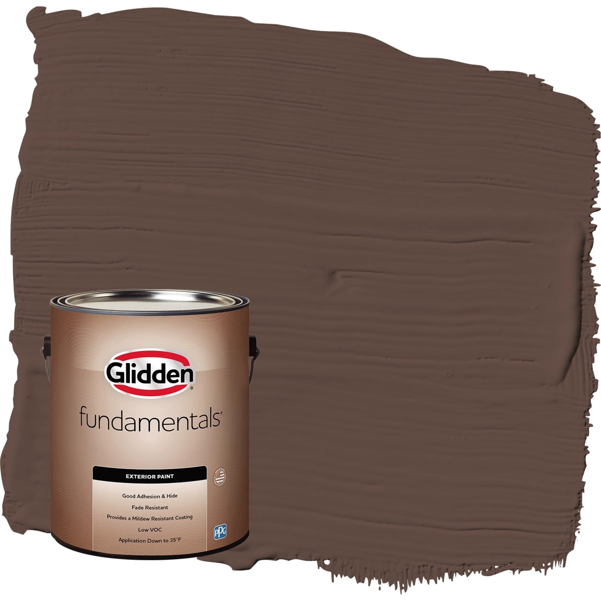 Glidden Fundamentals Pintura Exterior Semibrillante Osito/marrÃ³n, 1 GalÃ³n