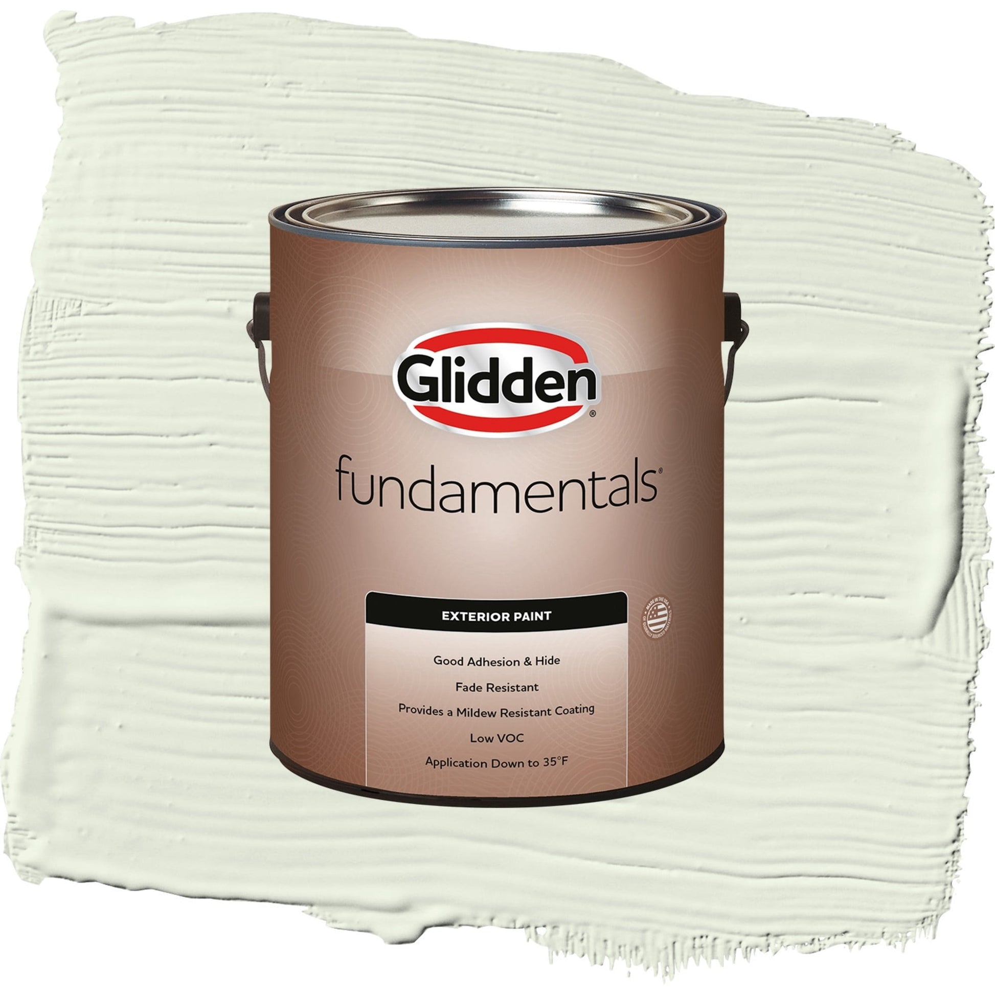 Glidden Fundamentals Milkweed / Green, Flat Exterior Paint, 1 Gallon