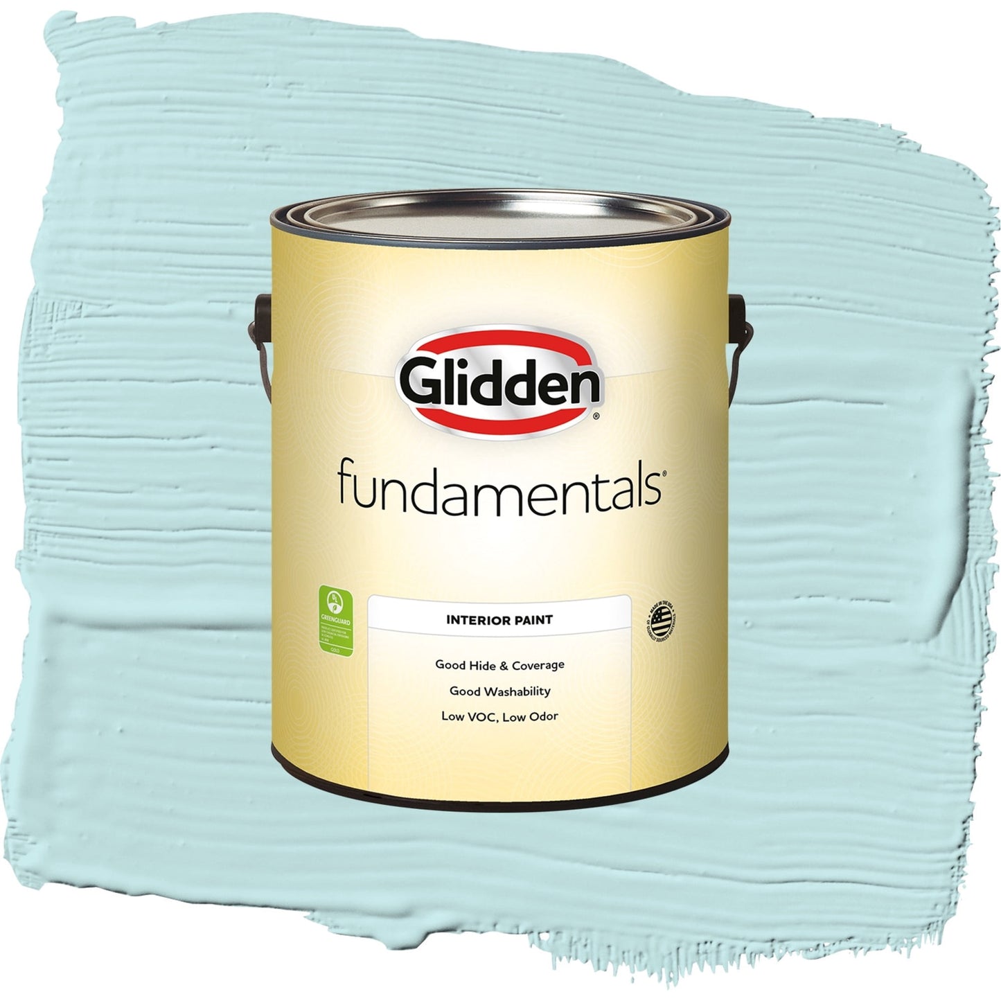 Glidden Fundamentals Aqua Whisper / Blue, Semi-Gloss Interior Paint, 1 Gallon