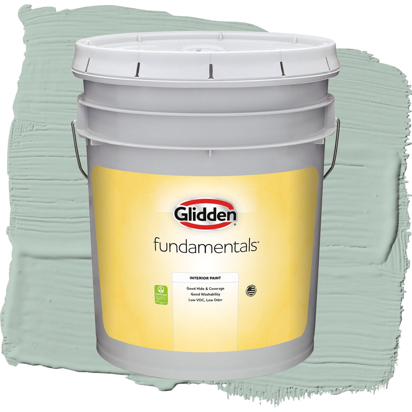 Glidden Fundamentals Aquamarine Dream / Blue, Flat Interior Paint, 5 Gallon
