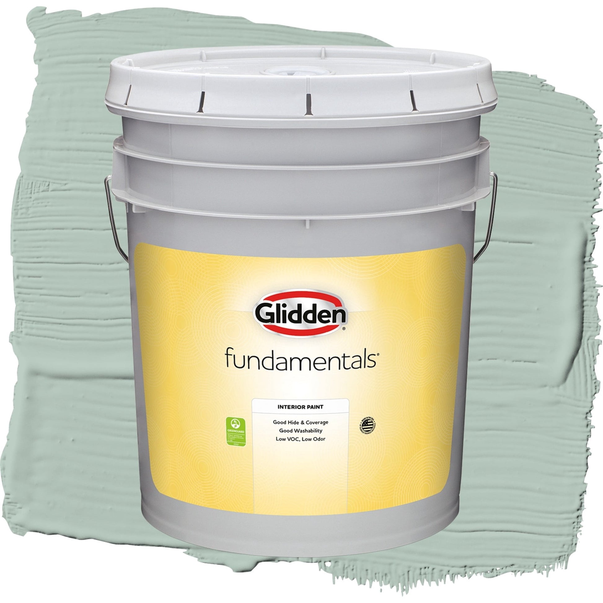 Glidden Fundamentals Aquamarine Dream / Blue, Flat Interior Paint, 5 Gallon