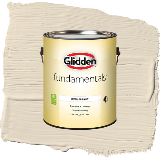 Glidden Fundamentals Bone White / Beige, Eggshell Interior Paint, 1 Gallon