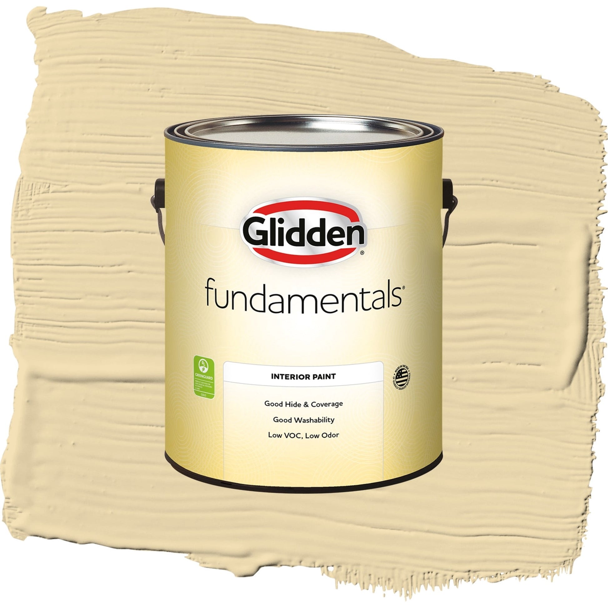 Glidden Fundamentals Caramelized Pears / Yellow, Semi-Gloss Interior Paint, 1 Gallon